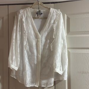 Simply Vera Vera Wang Cream Blouse
